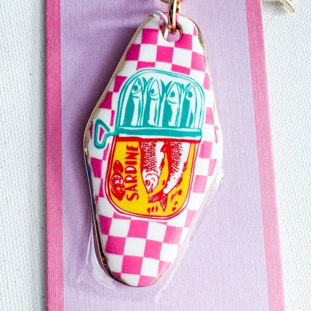 Piper K Sardine Can Print Keychain